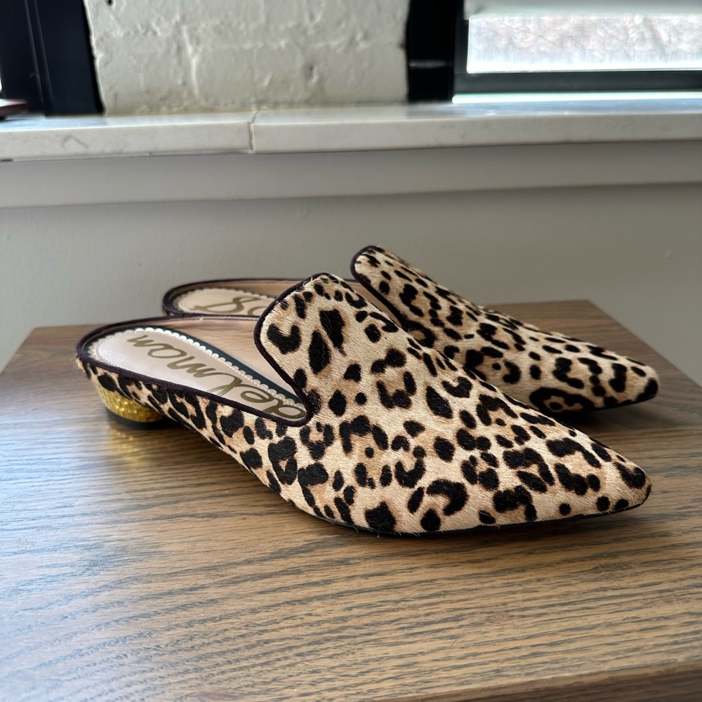 Sam Edelman Augustine leopard mule 8.5